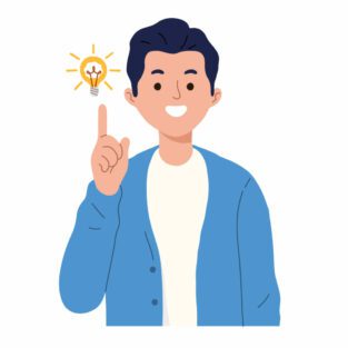 Man shows gesture of a great idea find solution of the problem vector illustration in cartoon style Concept Man shows gesture of a great idea find solution of the problem vector illustration in cartoon style Concept